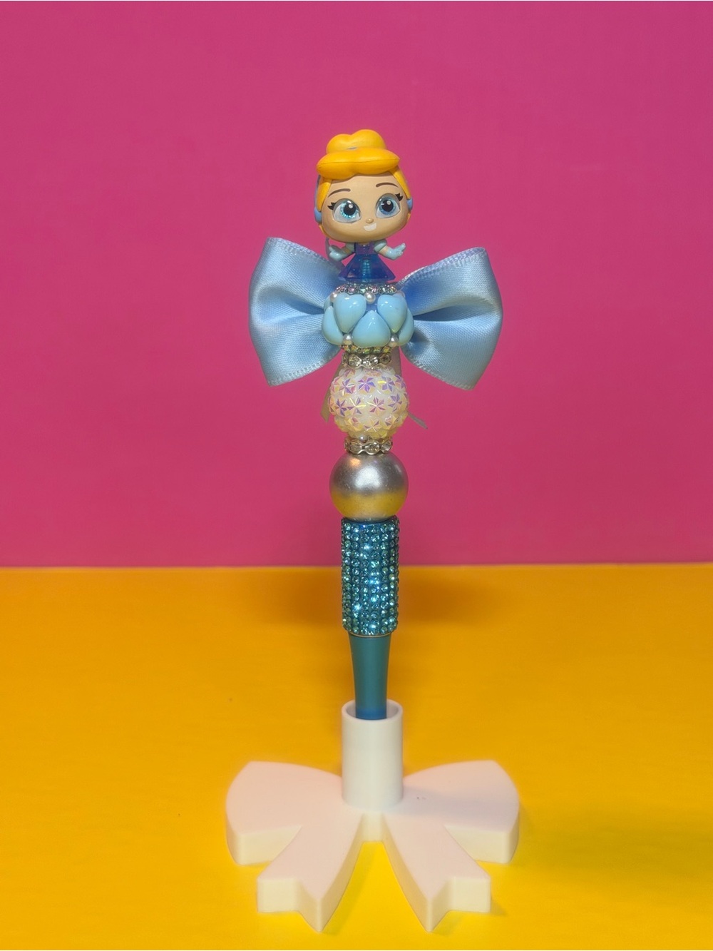 Cute Blue Princess Bow Decorative Pen